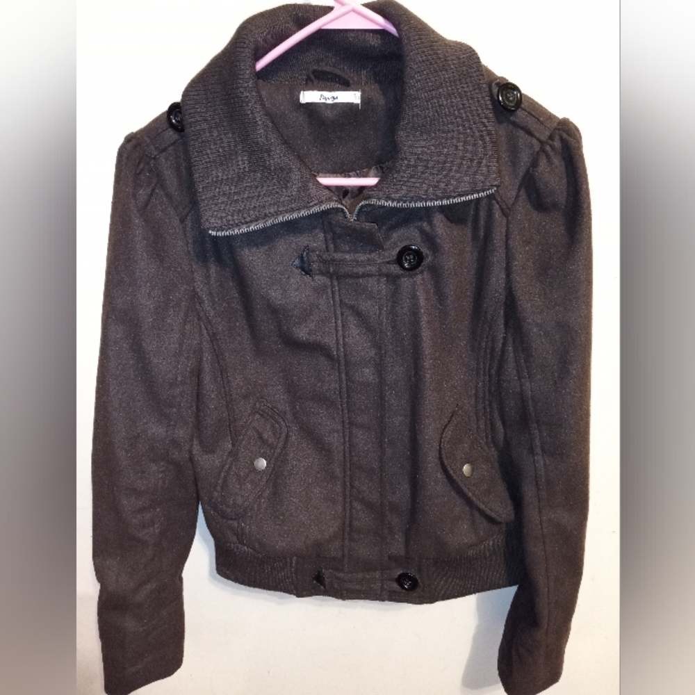 Papaya brown dress coat